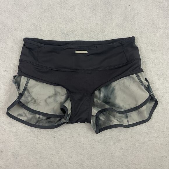 Lululemon Speed Up Shorts Womens Size 2 Gray Tie Dye Lined 2.5 Inseam W7TDR - Picture 12 of 14